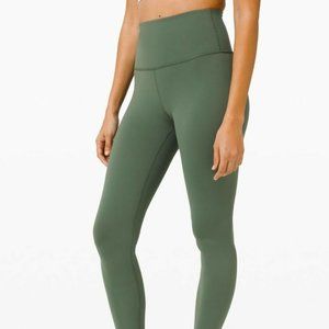 Lululemon Wunder Train in Algae Green (size 10, 25" length)